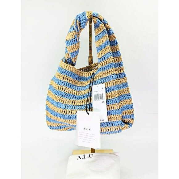 A.L.C. Parker Women's Striped Raffia Bag O/S (MSRP $295) - Picture 4 of 10